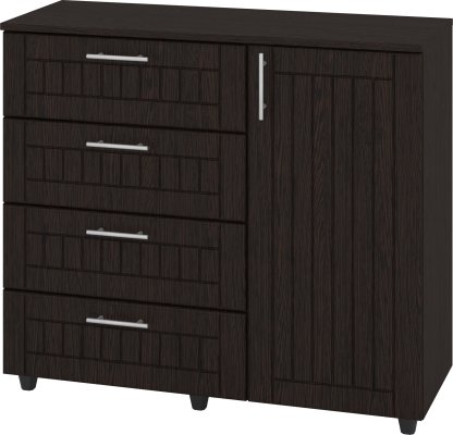 Komoda K-4+1 MDF Barva: wenge