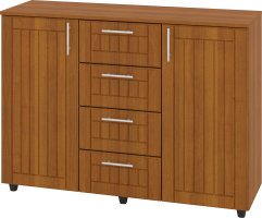 Komoda K-4+2 MDF Barva: bílá