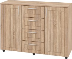 Komoda K-4+2 MDF Barva: bílá