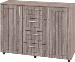 Komoda K-4+2 MDF Barva: bílá