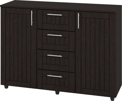 Komoda K-4+2 MDF Barva: wenge