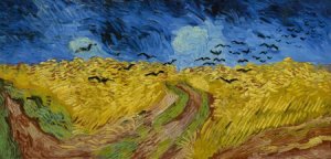 Wheatfield with Crows