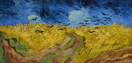 Wheatfield with Crows