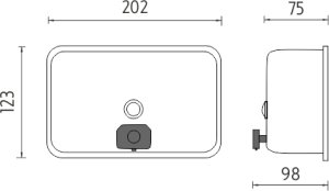 Zásobník na dezinfekční gel HP 8131-H-18